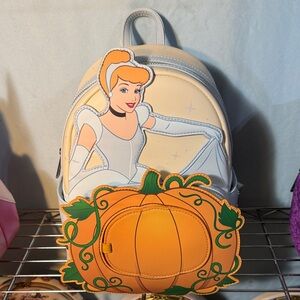 Loungefly Cinderella Backpack - Cream and Orange